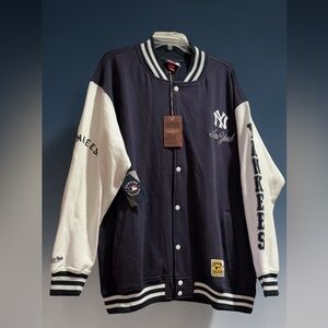 New York Yankees Jacket Mitchell & Ness Snap Front Varsity Jacket Men’s 2XLB